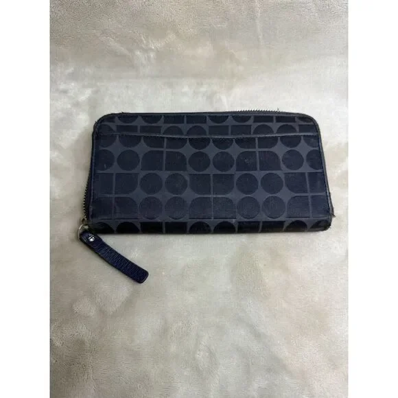 Kate‎ Spade Neda Thompson Street Noel Navy Zip Around Wallet - Picture 2 of 10